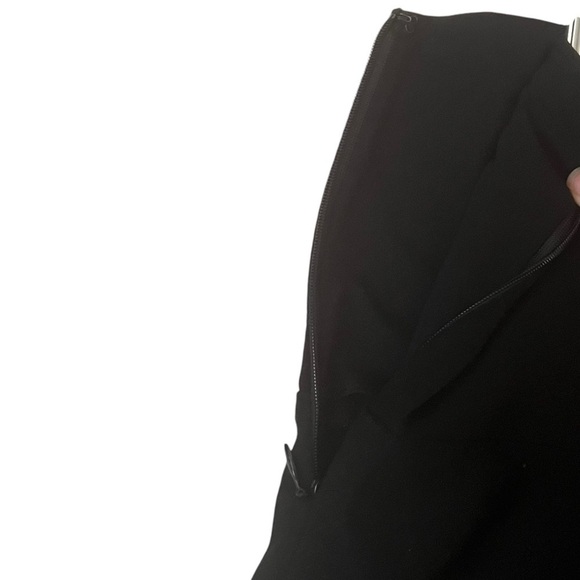 Theory Black Salda Vamp Mini Skirt Size 6 - Picture 7 of 11